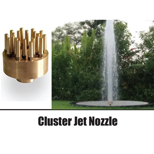 Rshk2014 Cluster Jet Fountain Nozzle - Color: Polished Silver