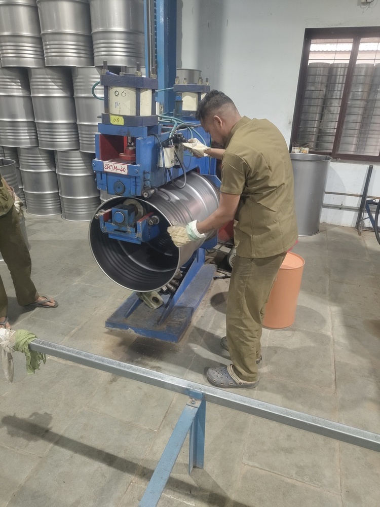 Barrel Body Corrugation Machine