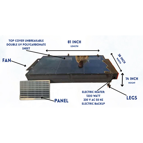RSDAL8TALEB 20kg Hybrid Solar Dryer