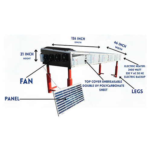 RSDAL18TALEB 50kg Hybrid Solar Dryer