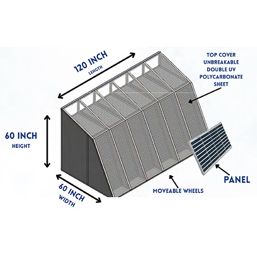RSDAL150TAL 500kg Solar Dryer