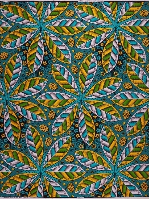Ankara Real Wax African Print Fabric - Cotton, 6 Yards | Bold Colors, Guaranteed Fast Colors, Unique Patterns, Customizable Designs, Lightweight 190 Grams - Color: Strong Dyes And Colours