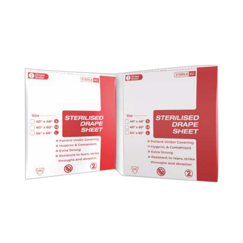Sterilized Drape Sheet (Size -48"*40") - Waterproof: Yes
