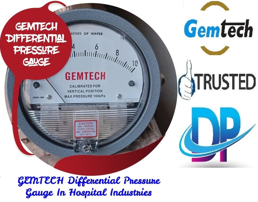WARRANTY PE NAHE QUALITY PE CHALTI HAI << Series G2000 GEMTECH DIFFERENTIAL PRESSURE GAUGE
