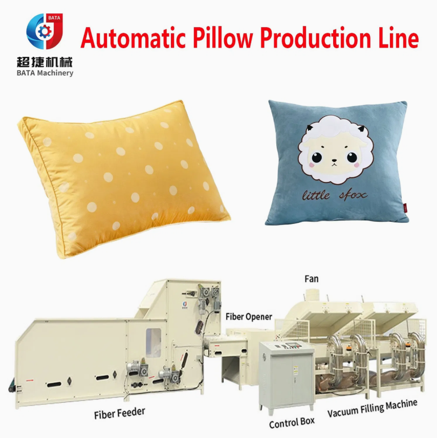 Automatic Pillow Cushion Filling Machine Production Line Polyester Fiber Cotton Stuffing Machine