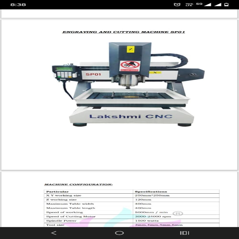 SP01 CNC GOLD ENAMEL CUTTING MACHINE