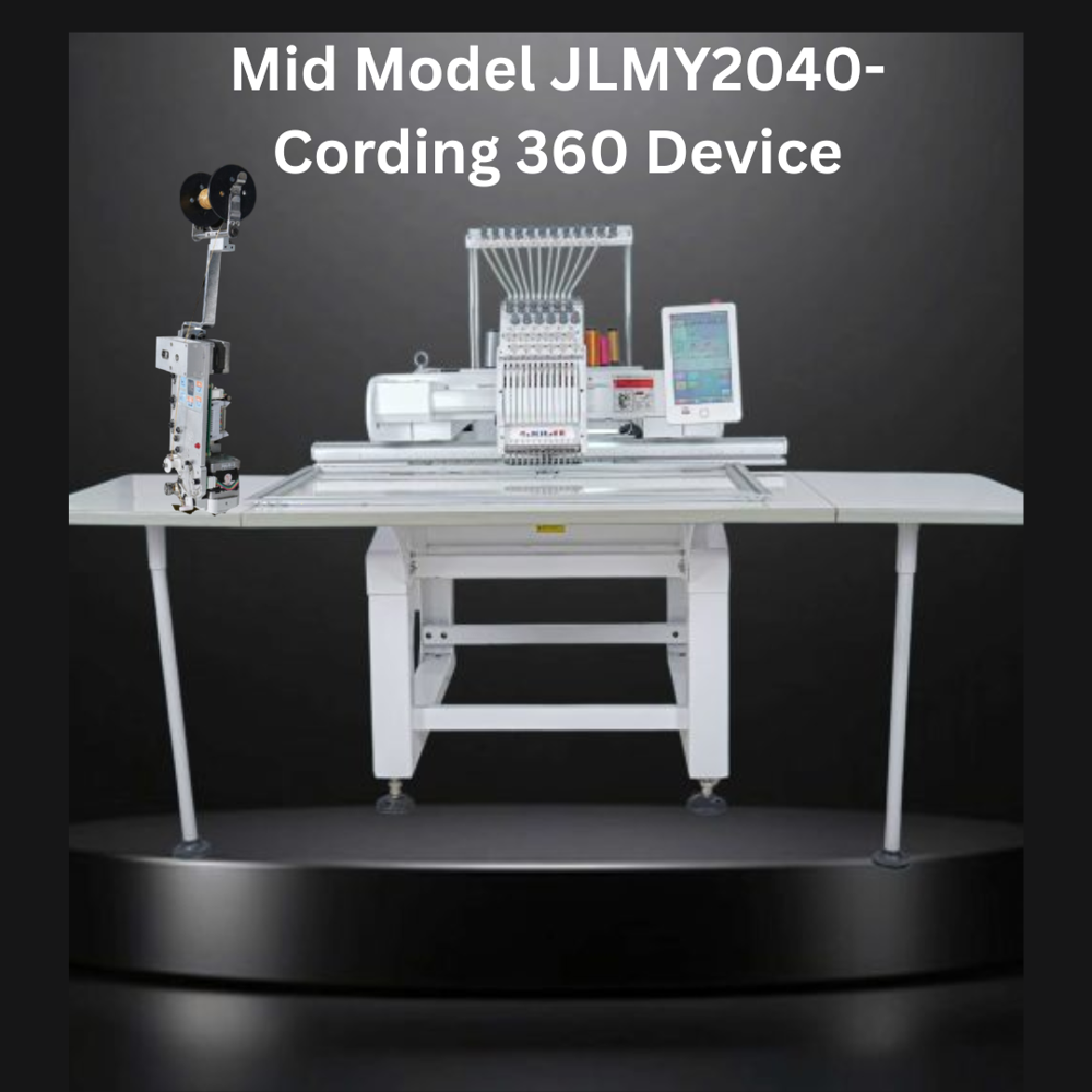 Mid Model Jlmy2040-cording 360 Device - Cotton, Polyester, Silk Blend, 500x380x420mm, White/blue | 360-degree Cording, Digital Lcd Control, Direct Drive, Lubrication-free Bearings