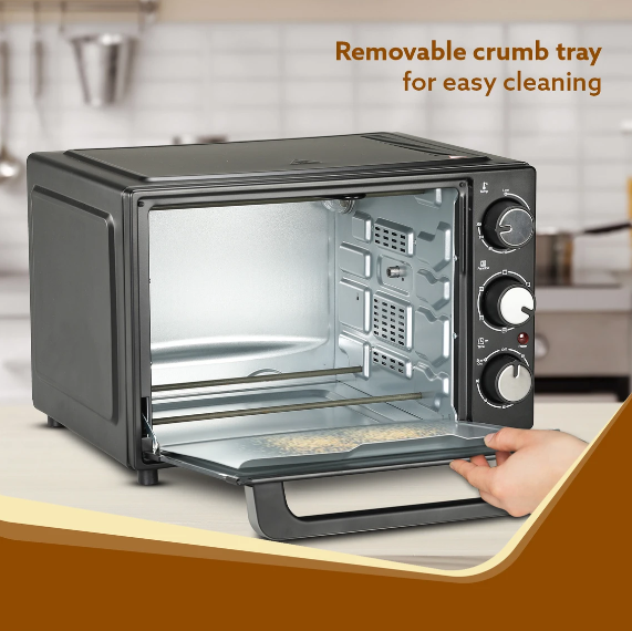 AGARO 30-Litre with Motorised Rotisserie 33393 (Black) 1500 W