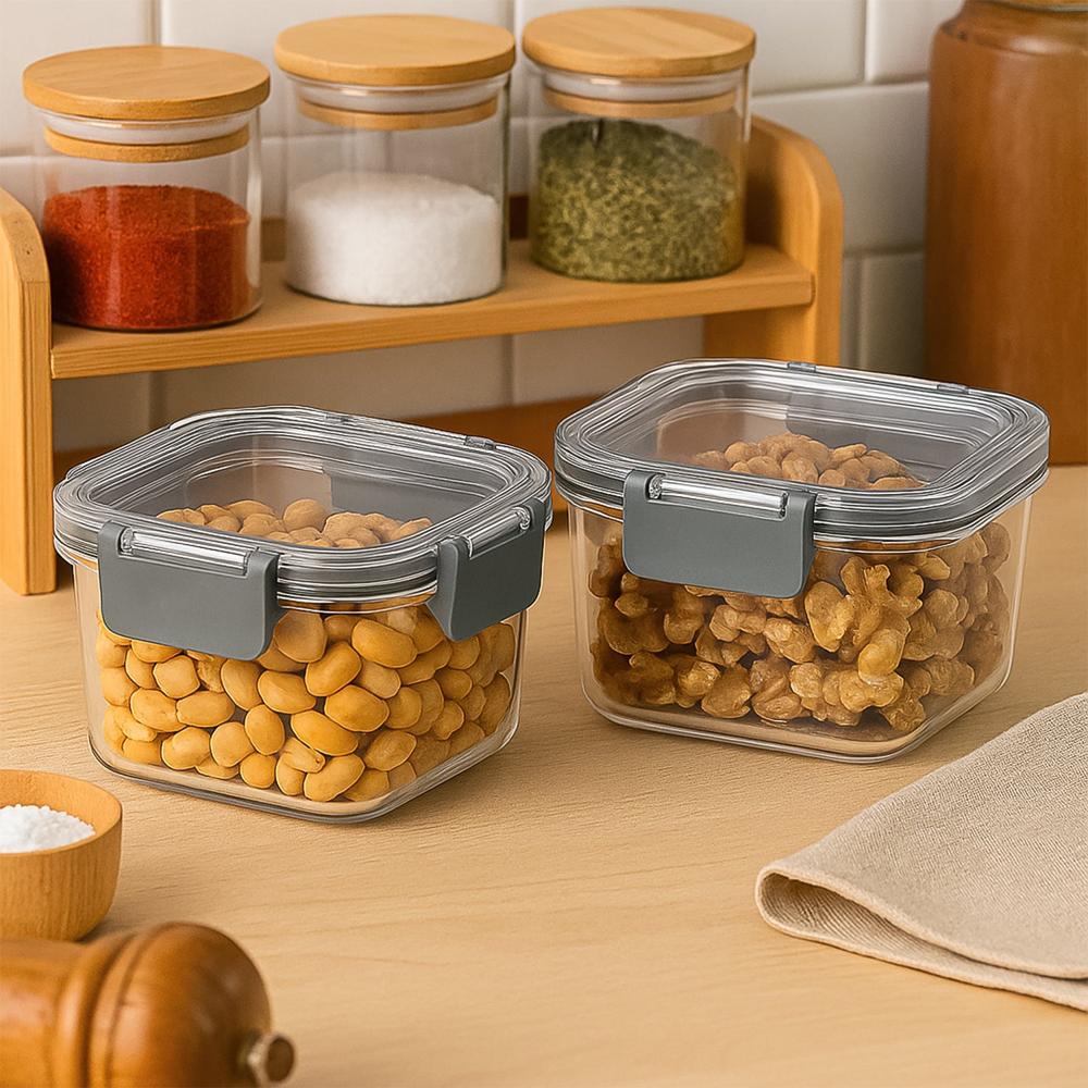 Apex Press N Lock Airtight Food Storage Container Set (2Pc/450ml) Approx
