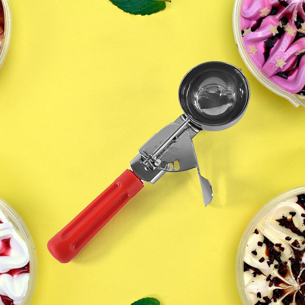Apex Ice Cream Scoop  70 Ml Stainless Steel Head With Ergonomic Handle (1 Pc) - Color: Mix