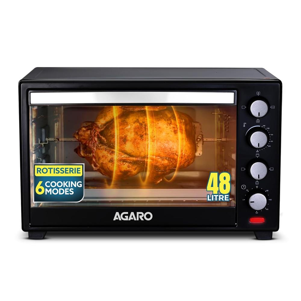 AGARO Marvel 48 Liters Oven Toaster Griller, Motorised Rotisserie and Convection Cake Baking  2000 W (33310)
