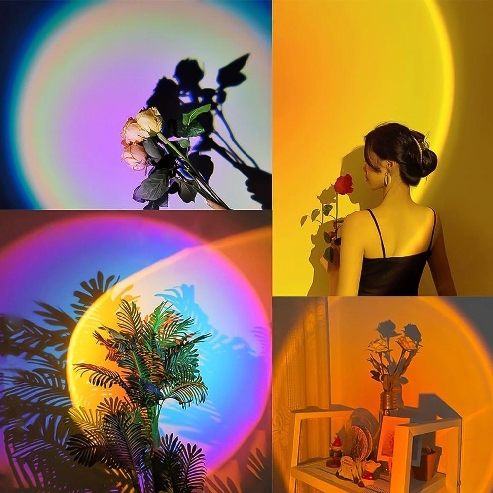 Multi Colors Sunset Lamp, Sunset Projection Lamp LED Night Lights