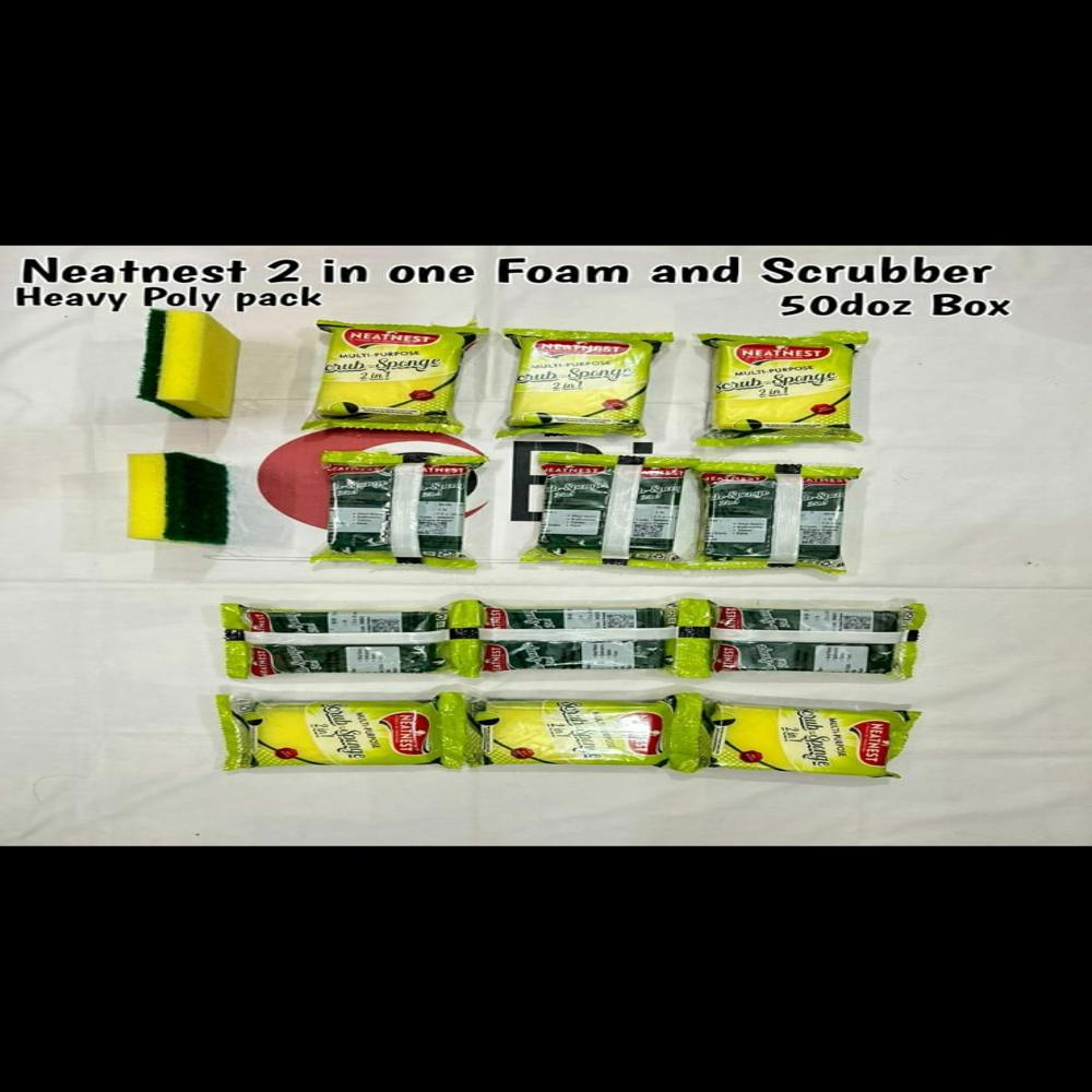 Neatnest 2 In One Foam And Scrubbers
