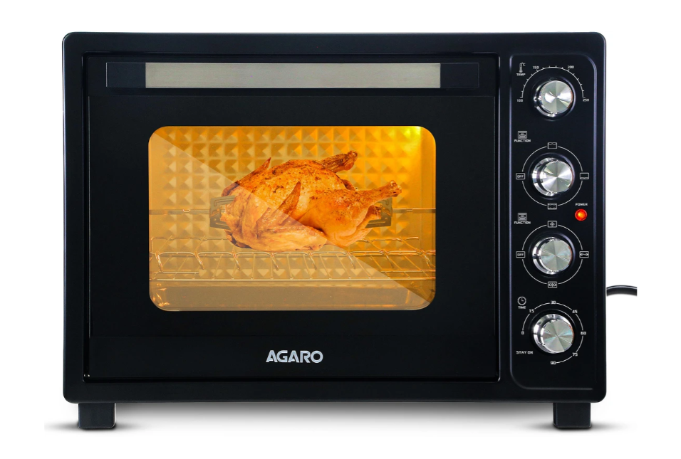 AGARO 60-Litre Royal OTG, Motorised Rotisserie, Convection,3 Heating Modes, (Black) 2000 W ( 33997)