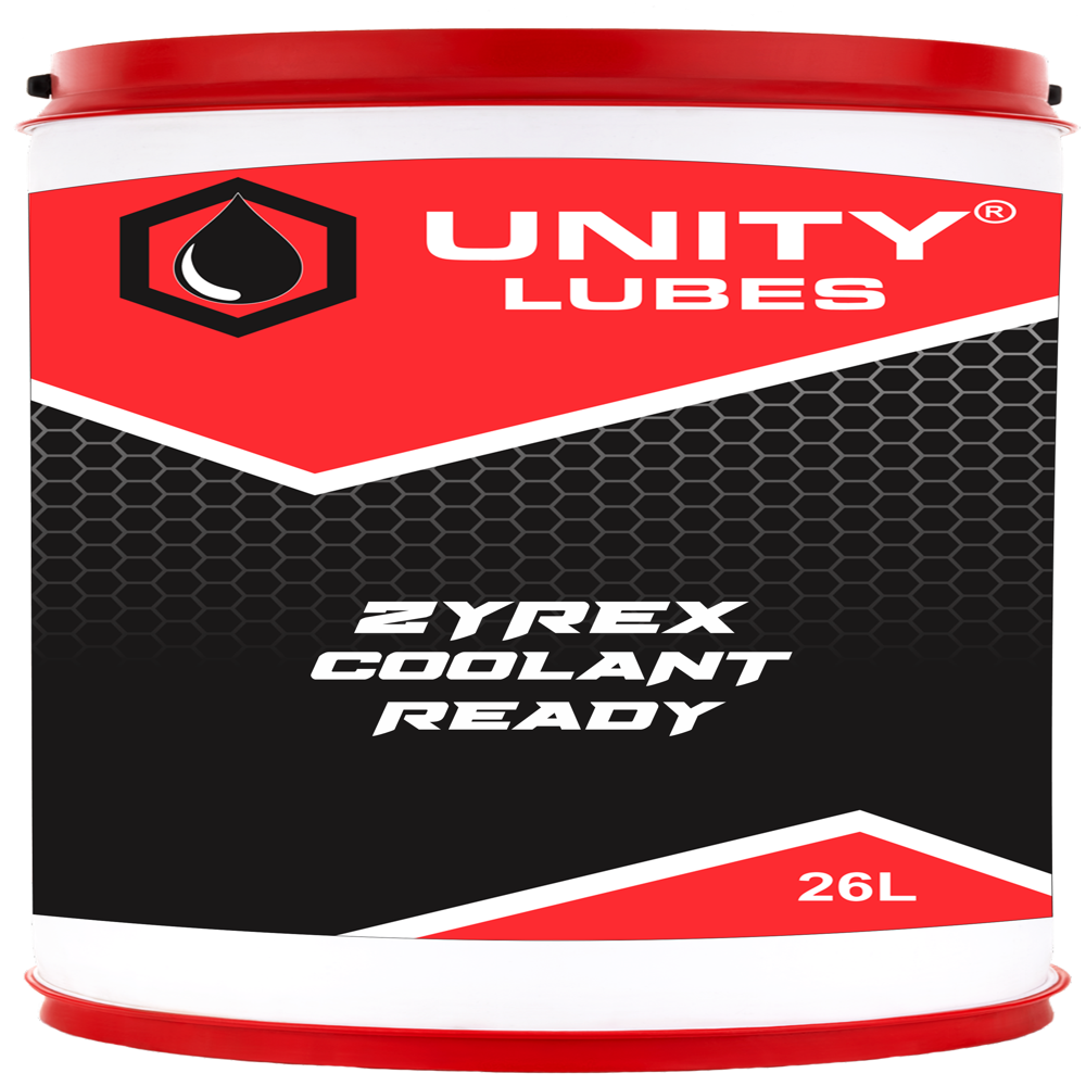 Zyrex Coolant Ready (26 Litres) - Ethylene Glycol Base, Green, 1.07 G/cm3, Ready To Use, -18c To 108c, Anti-corrosion