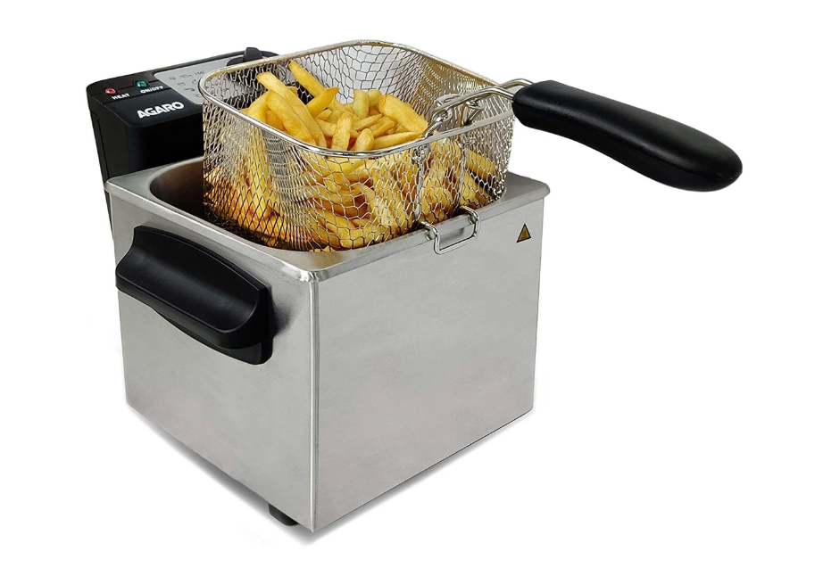 Agaro Marvel Deep Fryer 2 L Electric Deep Fryer  1700 W (33390) - Color: Silver