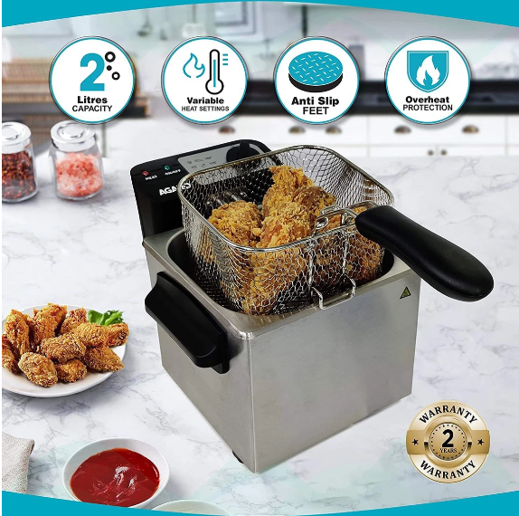 AGARO Marvel Deep Fryer 2 L Electric Deep Fryer  1700 W (33390)