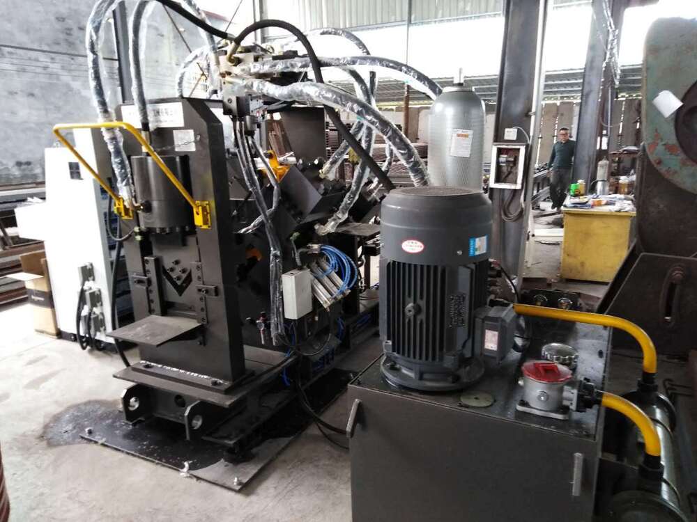 Three-in-One CNC Punching Marking Cutting Line For Flat Steel Angle Steel Channel Steel Model CJBNC14
