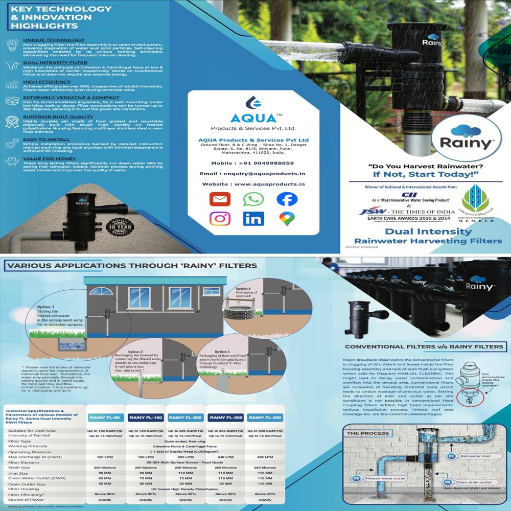 Rainy Rainwater Harvesting Filters FL 300