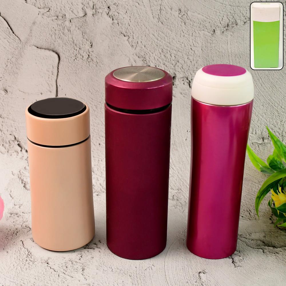 Stainless Steel Travel Water Bottle Approx 300Ml(1 Pc) - Color: Mix