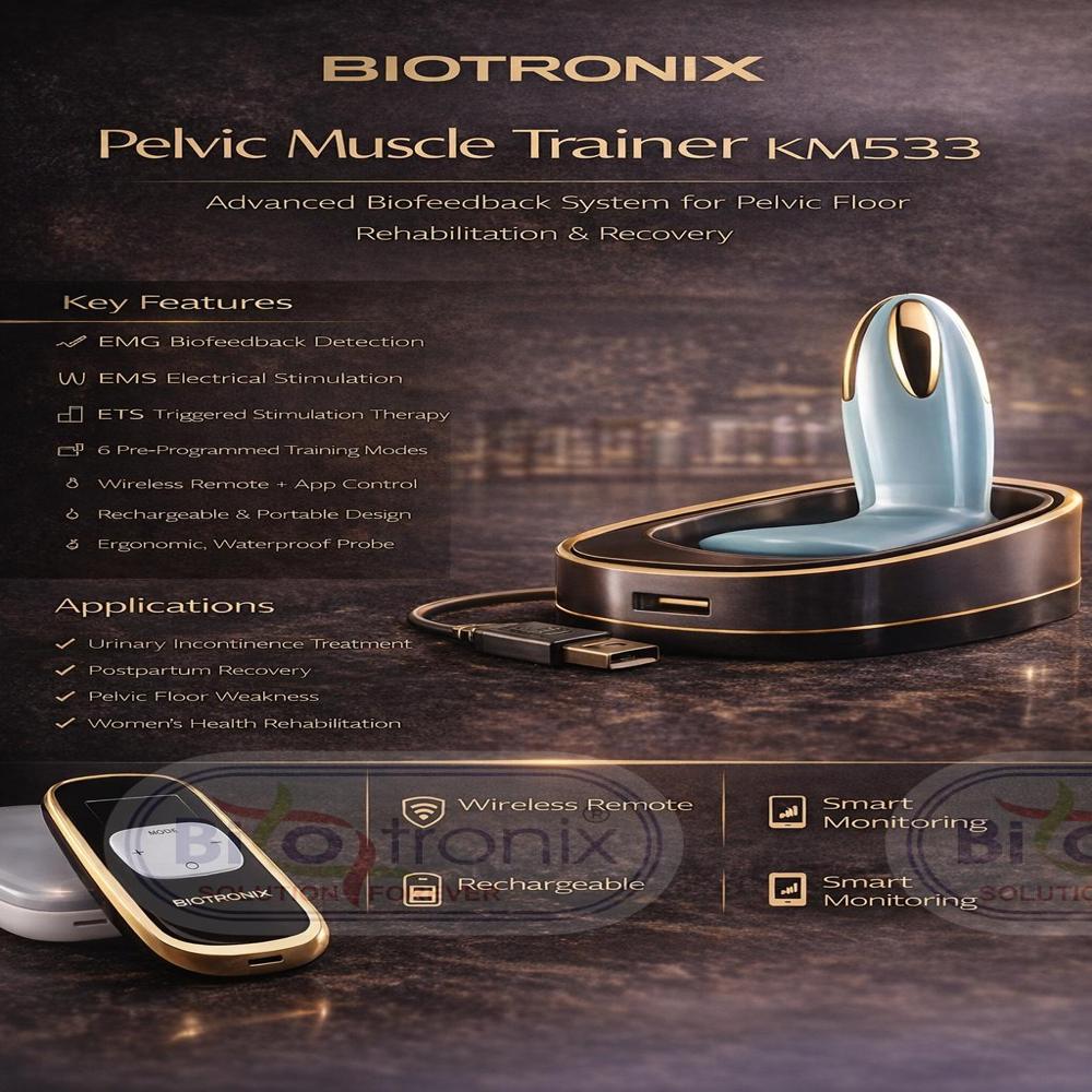 Advanced EMG Biofeedback Pelvic Device for Daily Muscle Coordination
