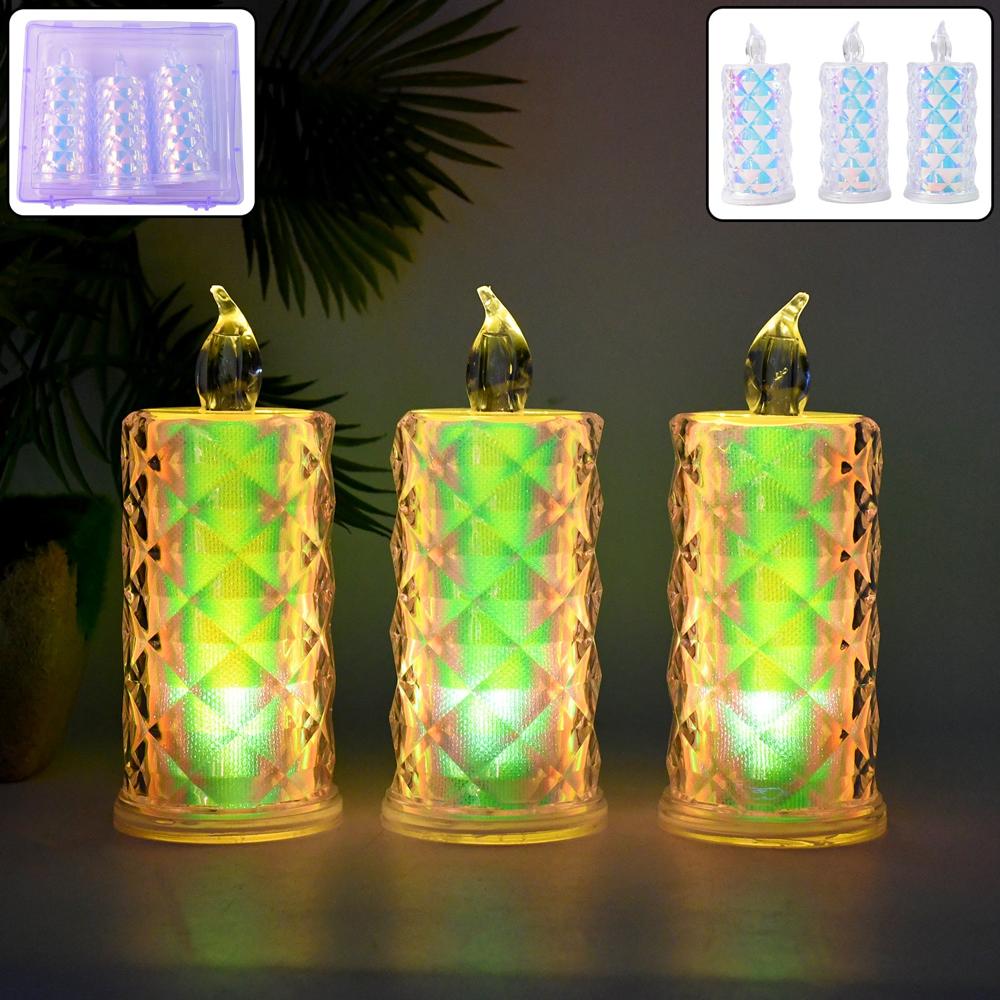 LED Flameless Decorative Candle Lights (3 Pc / Set)