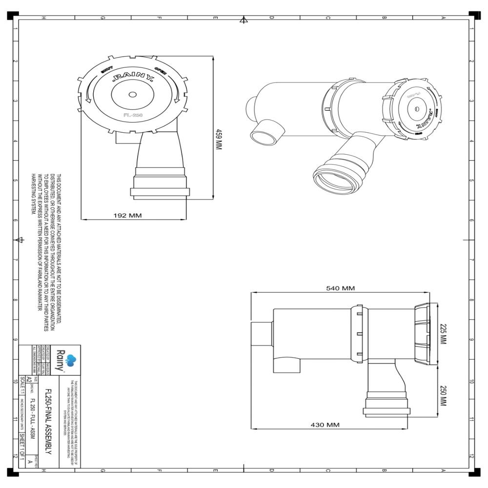 Rainy Rainwater Harvesting Filters FL 200
