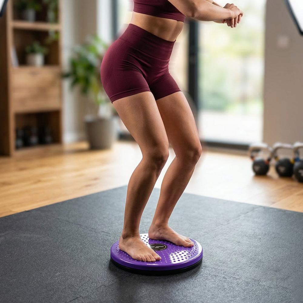 Waist Twisting Disc With Massage Function (1 Pc) - Color: Mix