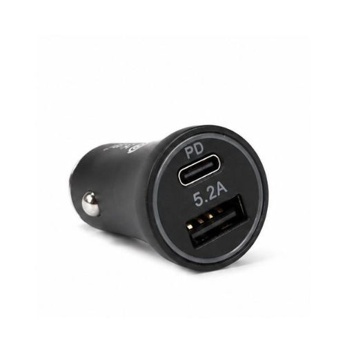 CC-08 5.2A PD Fast Car Charger with 3 in 1 USB Charging Cable 