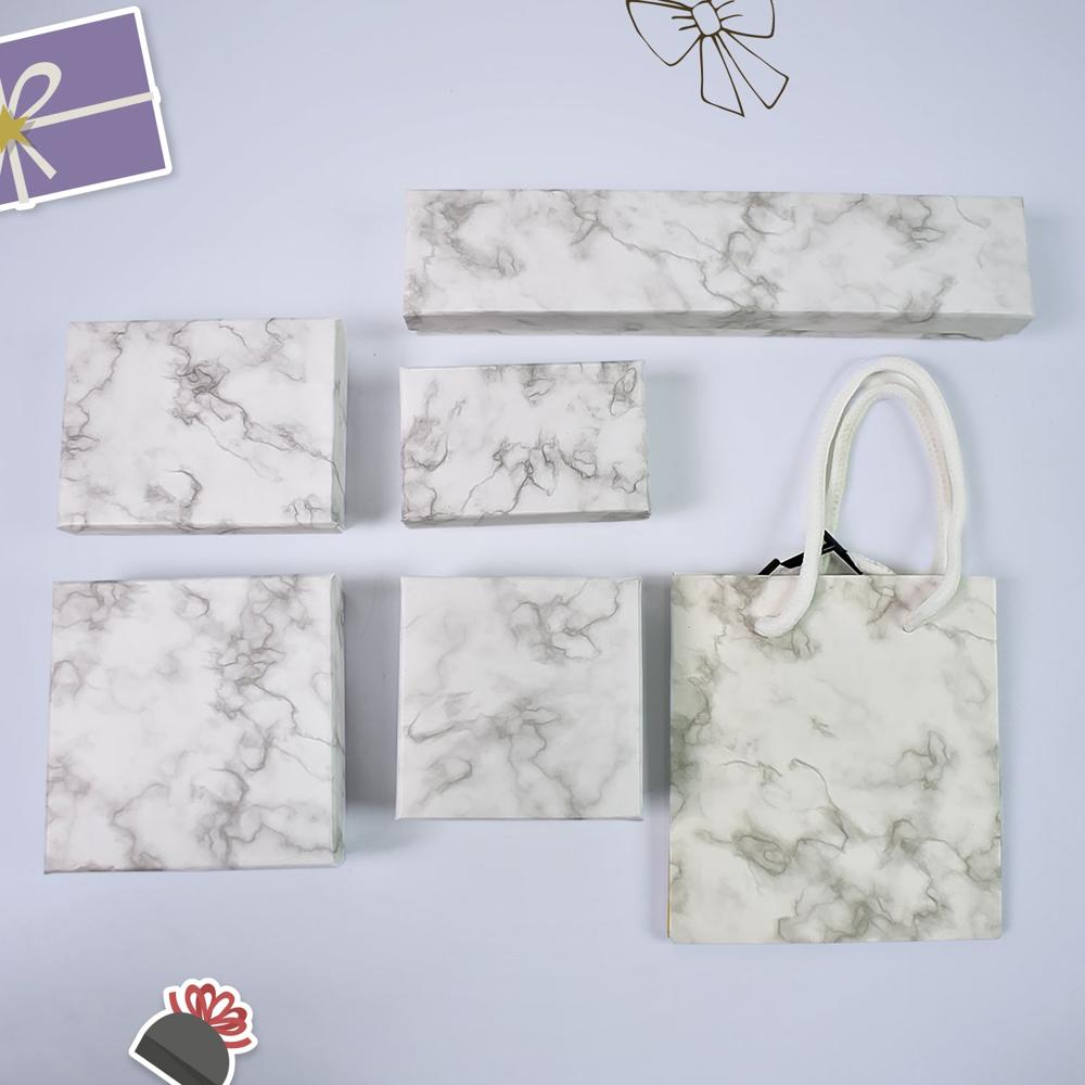 Cardboard Jewelry Boxes Gift Case Small Paper Jewelry Gift (7 Pcs Set / Mix Size) - Product Type: Home Utility Products
