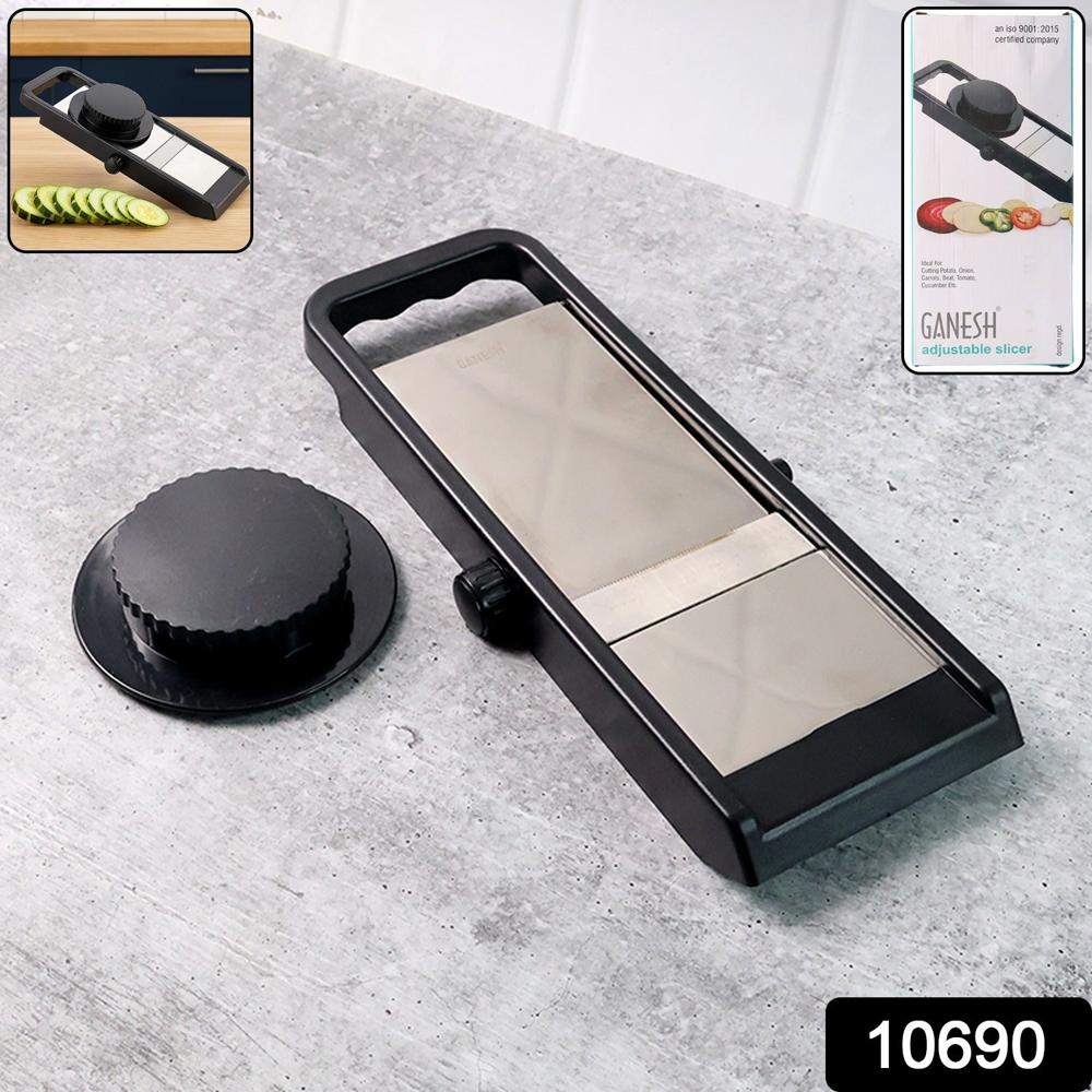 Premium Adjustable Vegetable & Fruit Slicer With Sharp Stainless Steel Blade - Color: Mix