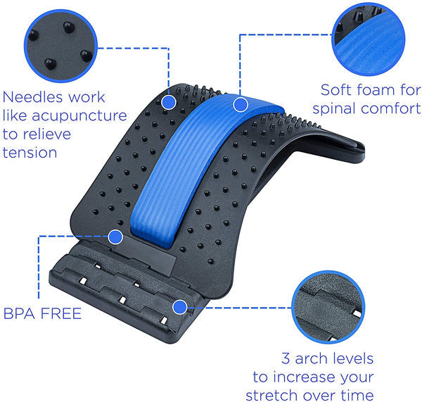 Multi-level Back Stretcher Posture Corrector Device For Back Pain - Color: Mix