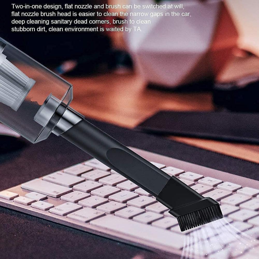 2 In 1 Wireless Vacuum Cleaner  120w Handheld Usb Rechargeable For Home & Car (1 Pc) - Color: Mix