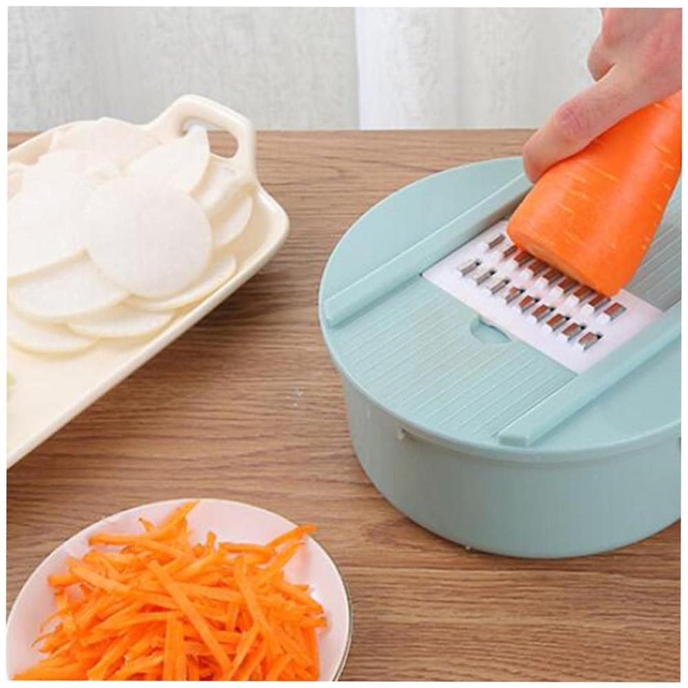 Multi Functional Kitchen Vegetable Slicer Set - Color: Mix