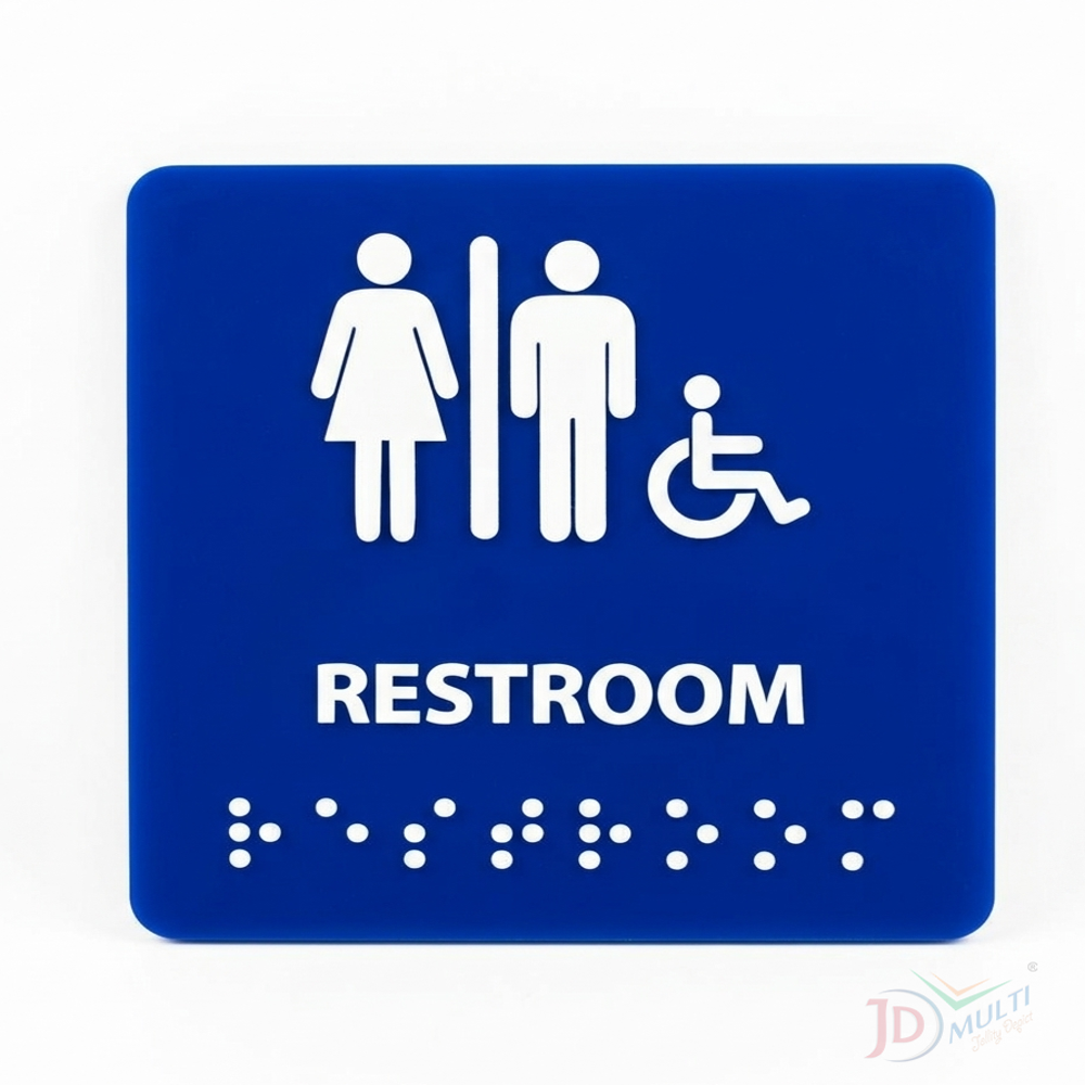Restroom Sign - Application: Building Sinages