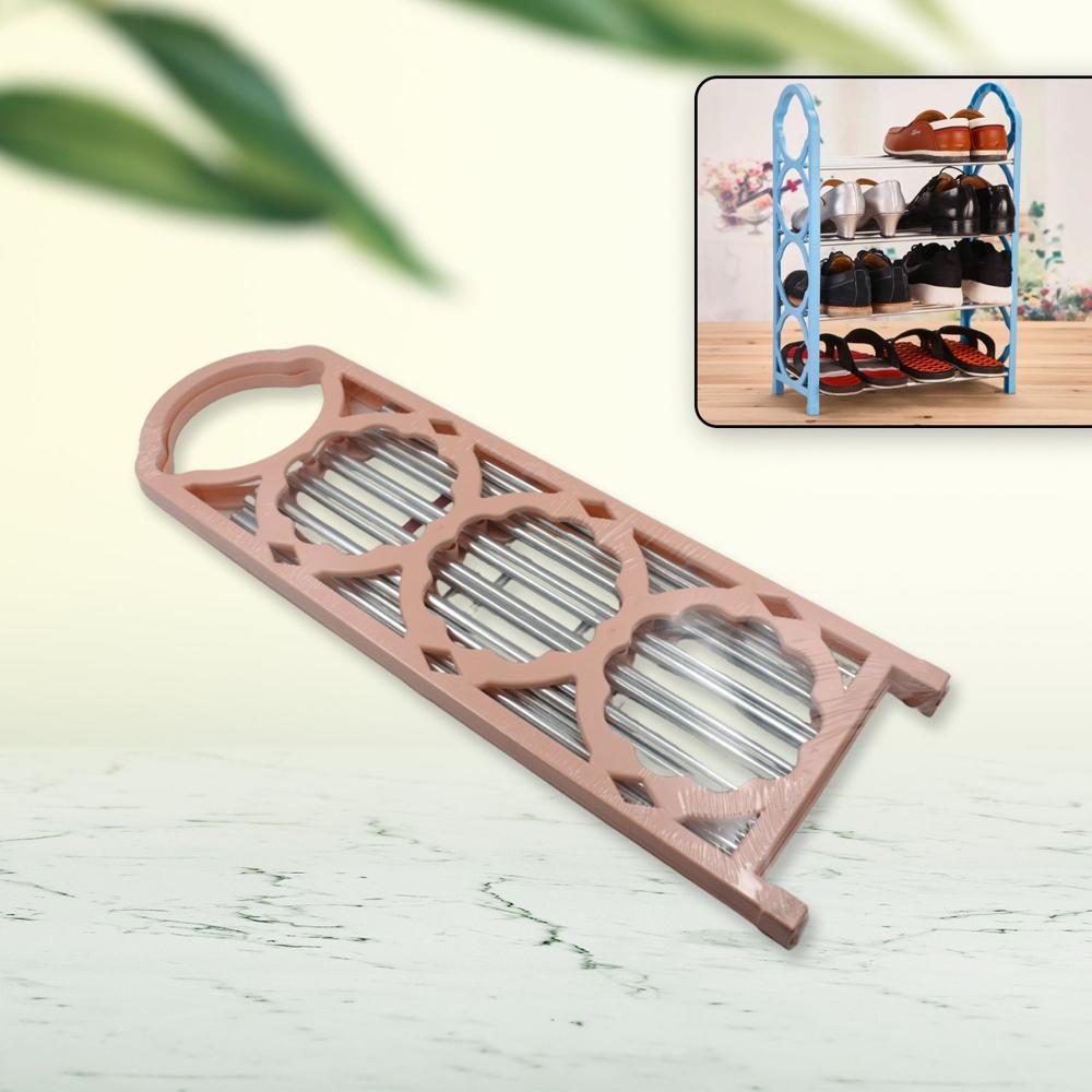 4-layer Shoe Storage Shelf Stand For Space-saving Home Organizer - Color: Mix