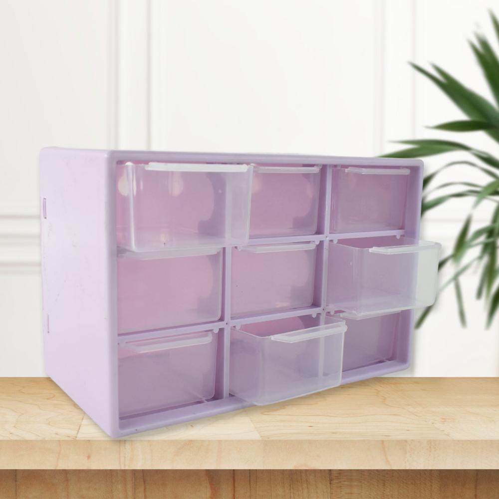 Plastic Compact Drawer Organizer for Jewellery (9 Compartment)