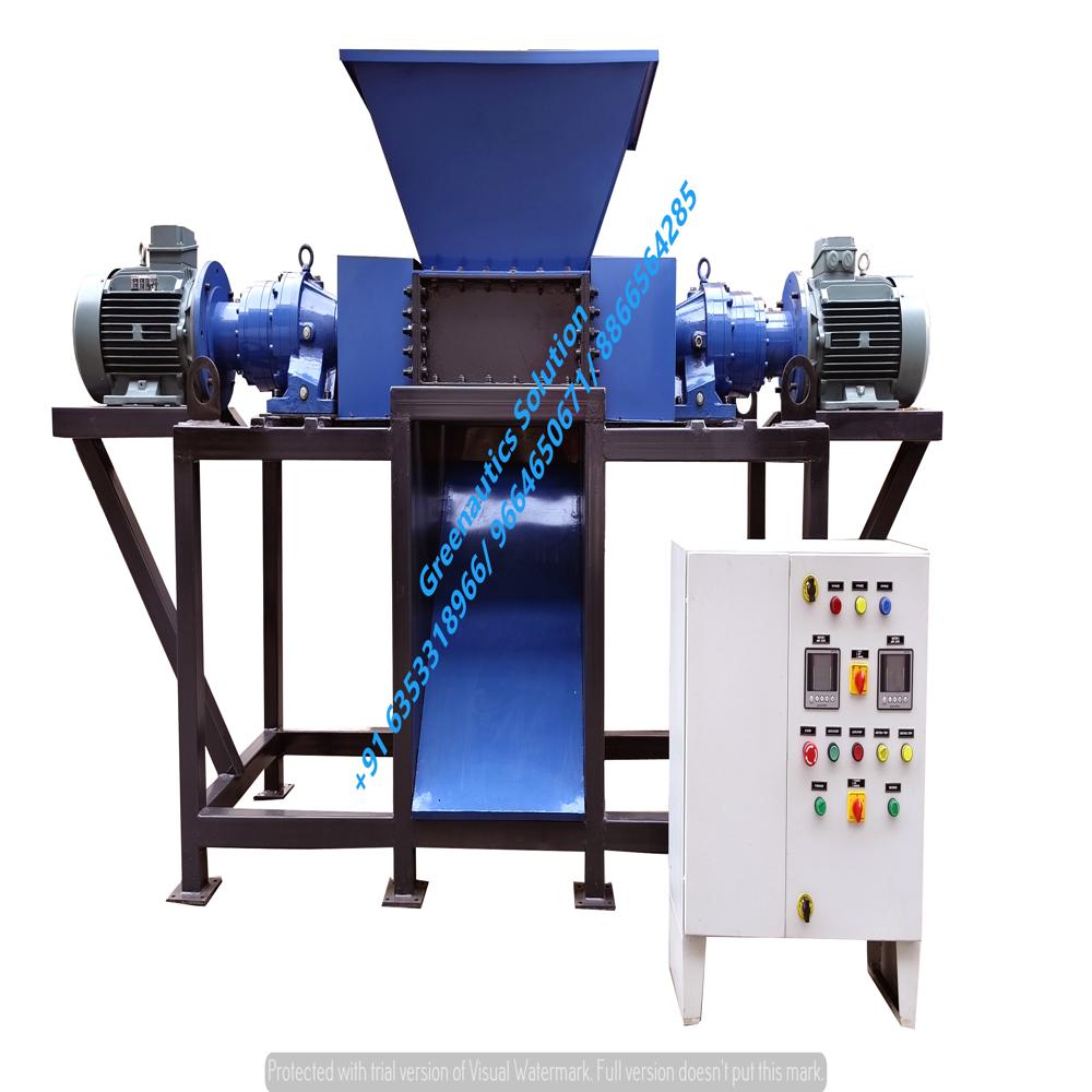 IB-EWS-250 KG Double Shaft E Waste Shredder Machine