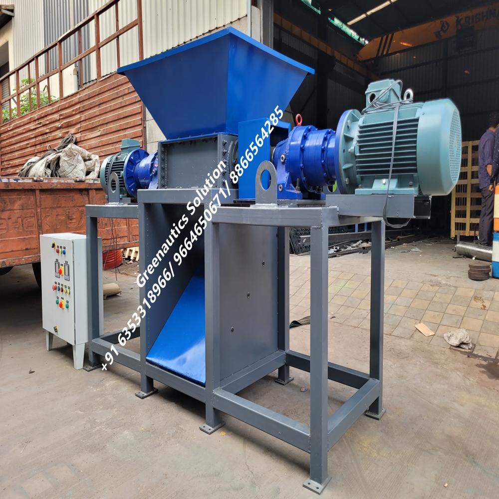 IB-EWS-250 KG Double Shaft E Waste Shredder Machine