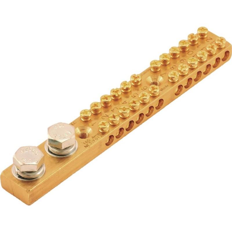 BRASS TWELVE WAY NEUTRAL BAR