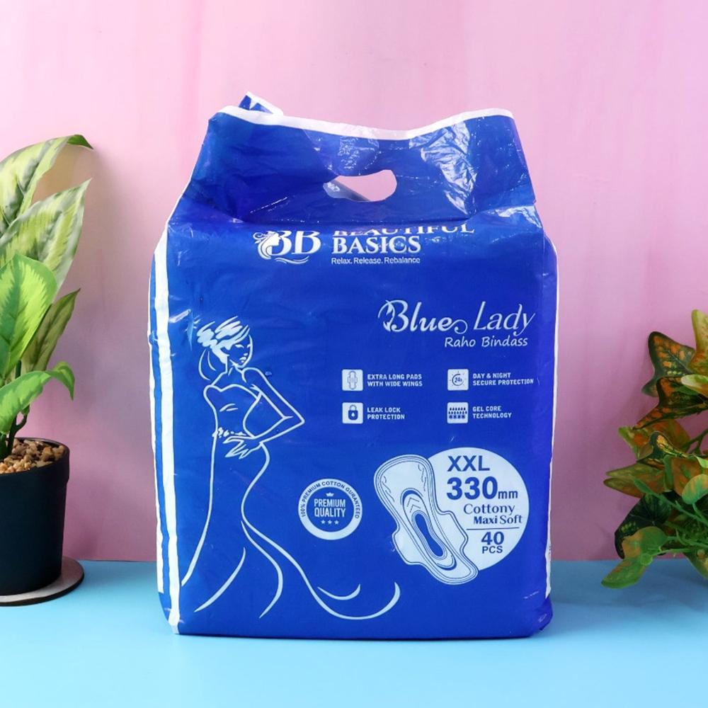 Beautiful Basics Blue Lady Long Pads - Color: Mix