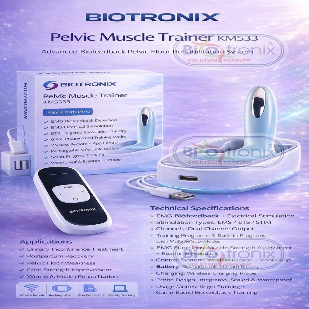 Smart EMG Pelvic Exercise Trainer for Muscle Endurance and Recovery