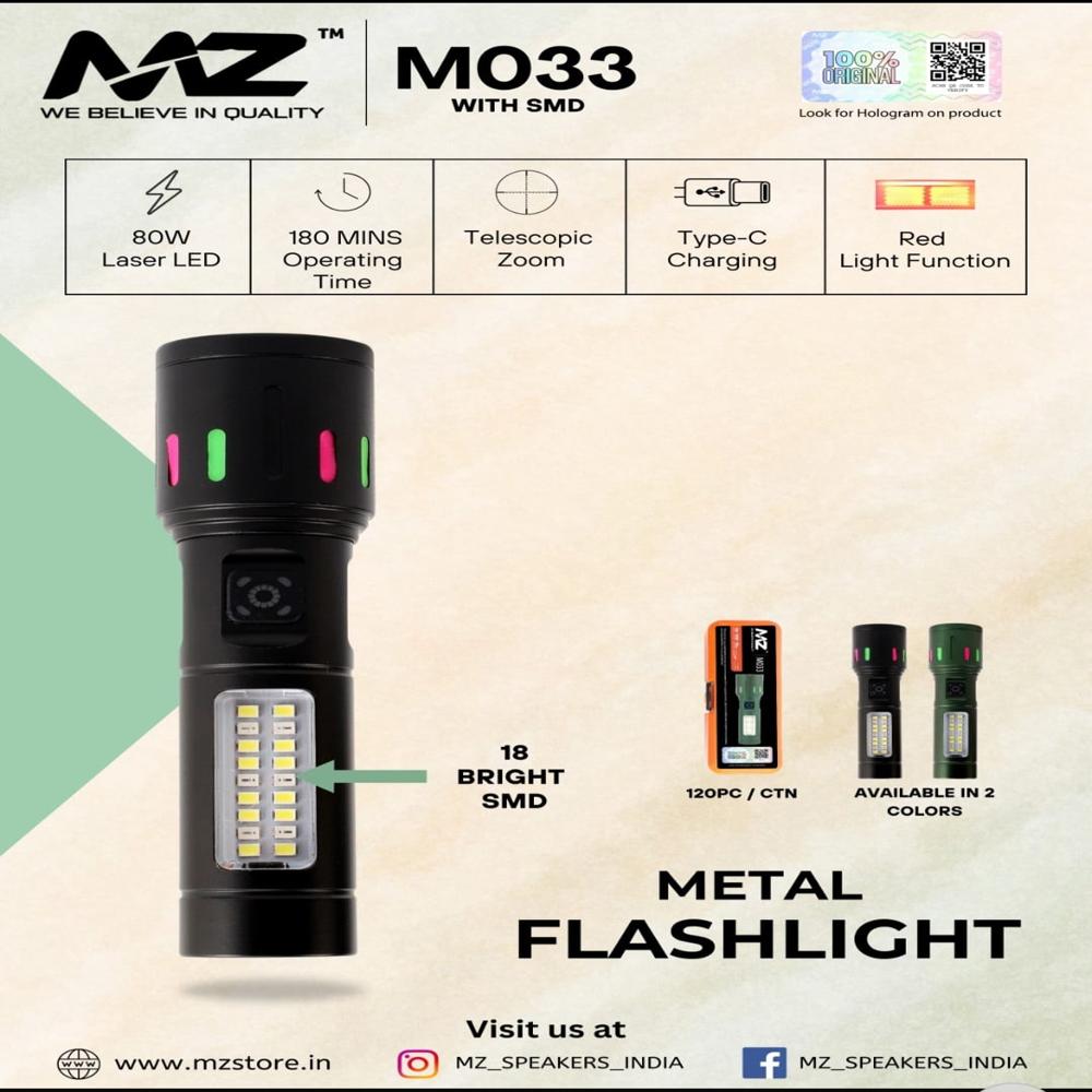 MZ M033 METAL FLASHLIGHT