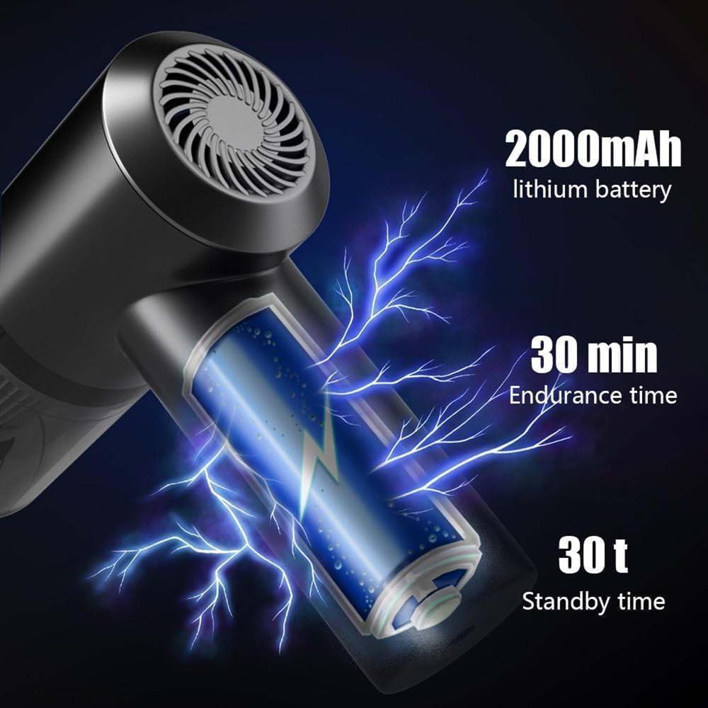 3 in 1 Mini Car Vacuum  Wireless, Rechargeable, Blower & Dust Cleaner for Car & Home
