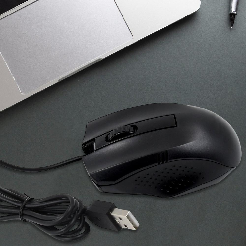 Computer / Laptop Wired Optical Mouse (1 Pc) - Color: Mix