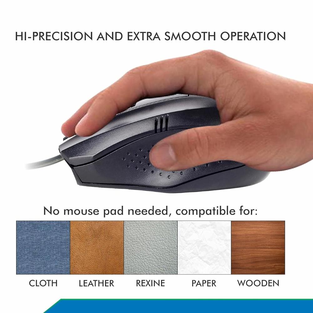 Computer / Laptop Wired Optical Mouse (1 Pc) - Color: Mix