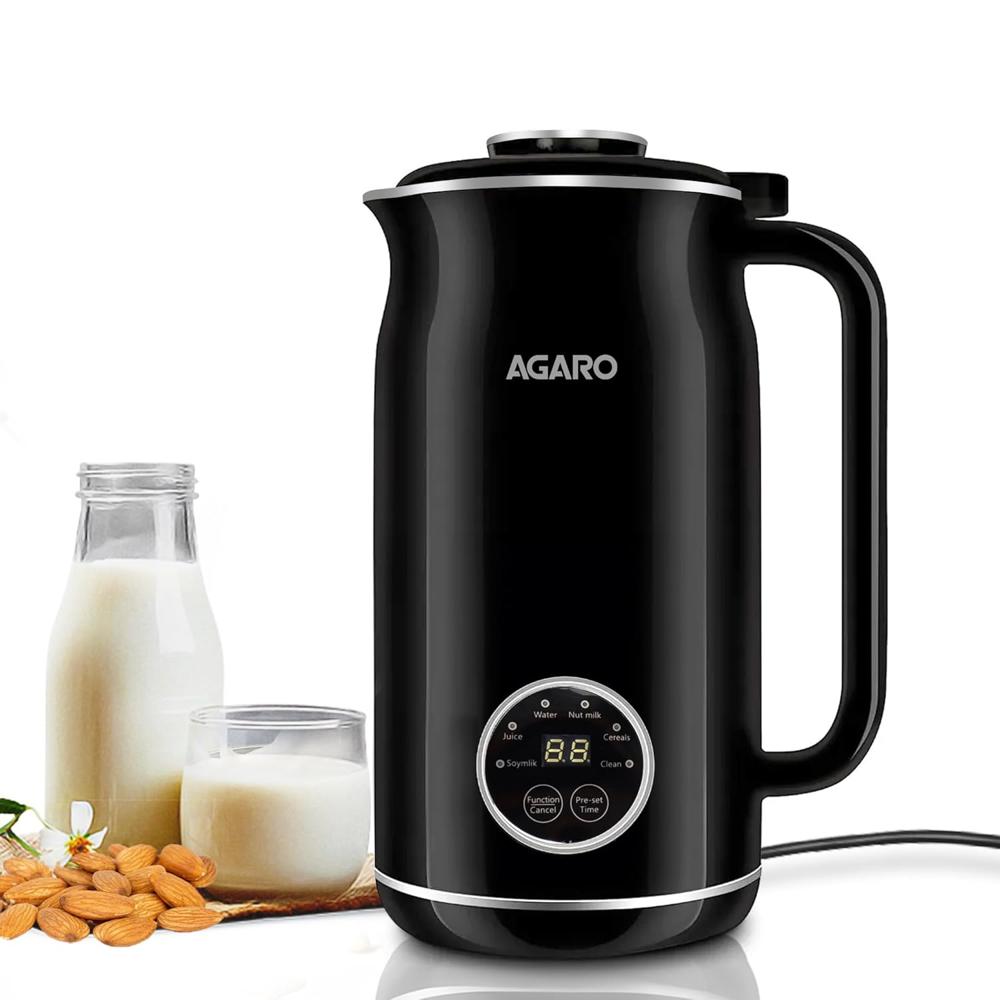 AGARO Regency Automatic Nut Milk Maker, Vegan Milk Machine, Make Vegan Milk From Nuts 600 W (34122)