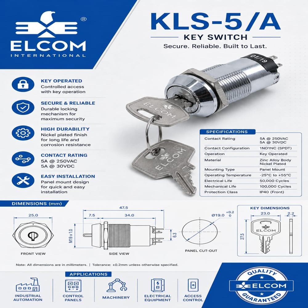 KLS-5/A Keylock Switch