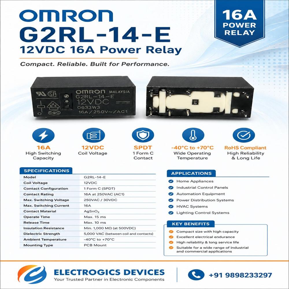 G2RL-14-E 12VDC 16Amp Relay