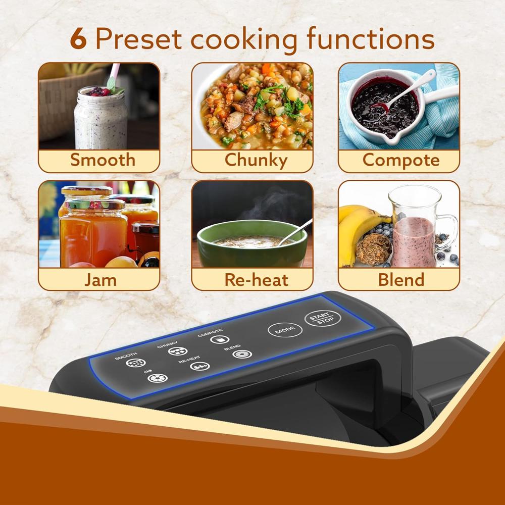 AGARO Elite Soup Maker, 1 Litre, Automatic Blending & Heating 900 W (33998)